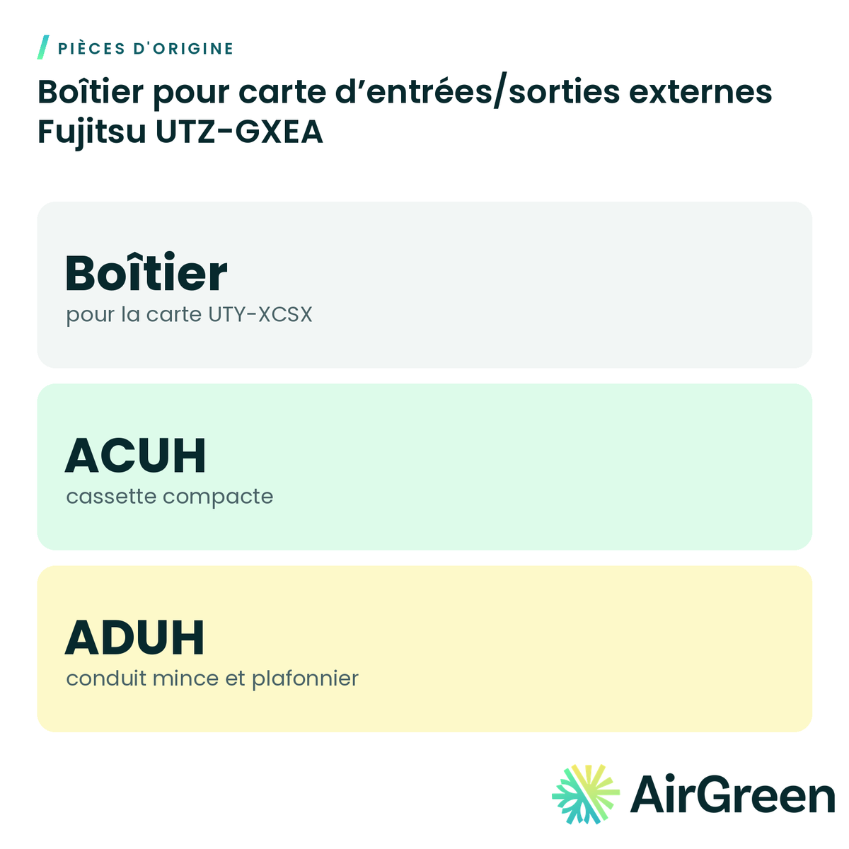 Boîtier pour carte d’entrées/sorties externes Fujitsu UTZ-GXEA