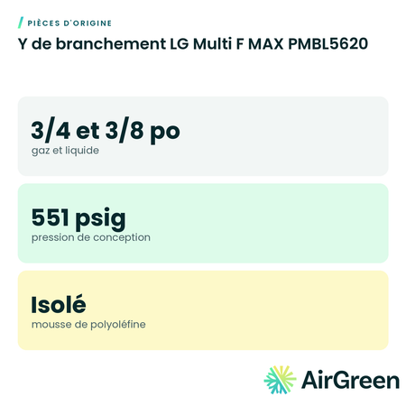 Y de branchement LG Multi F MAX PMBL5620