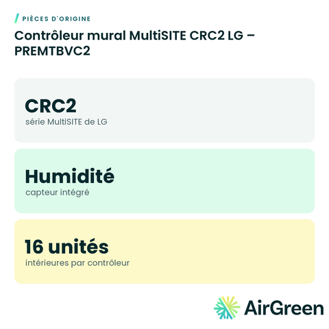 Contrôleur mural MultiSITE CRC2 LG – PREMTBVC2