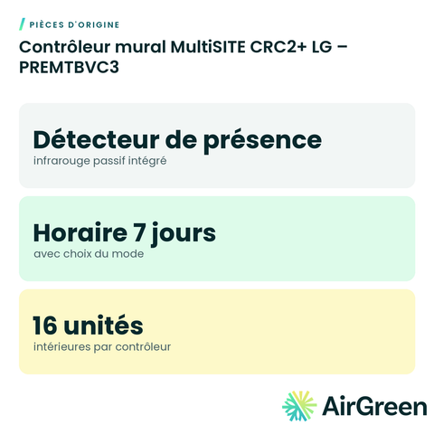 Contrôleur mural MultiSITE CRC2+ LG – PREMTBVC3