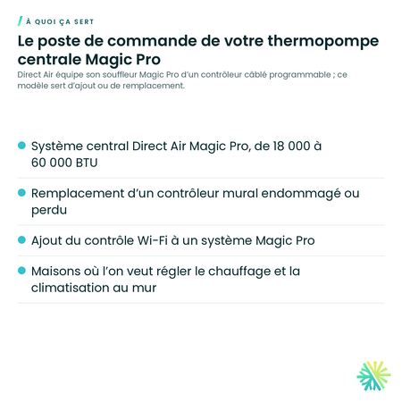 À quoi ça sert – Contrôleur mural Magic Pro Direct Air – 17317100A36594