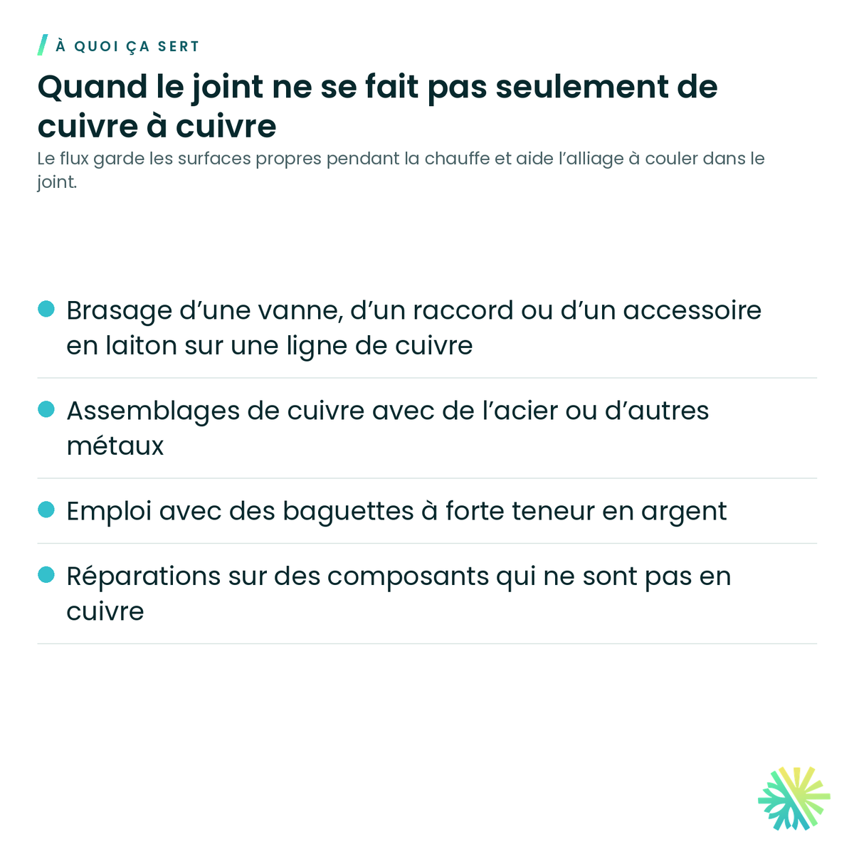 À quoi ça sert – Flux de brasage – 7 oz