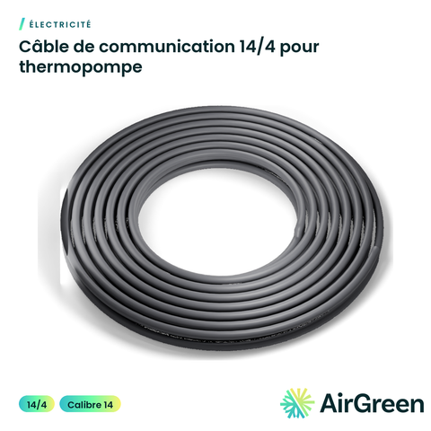Câble de communication 14/4 pour thermopompe