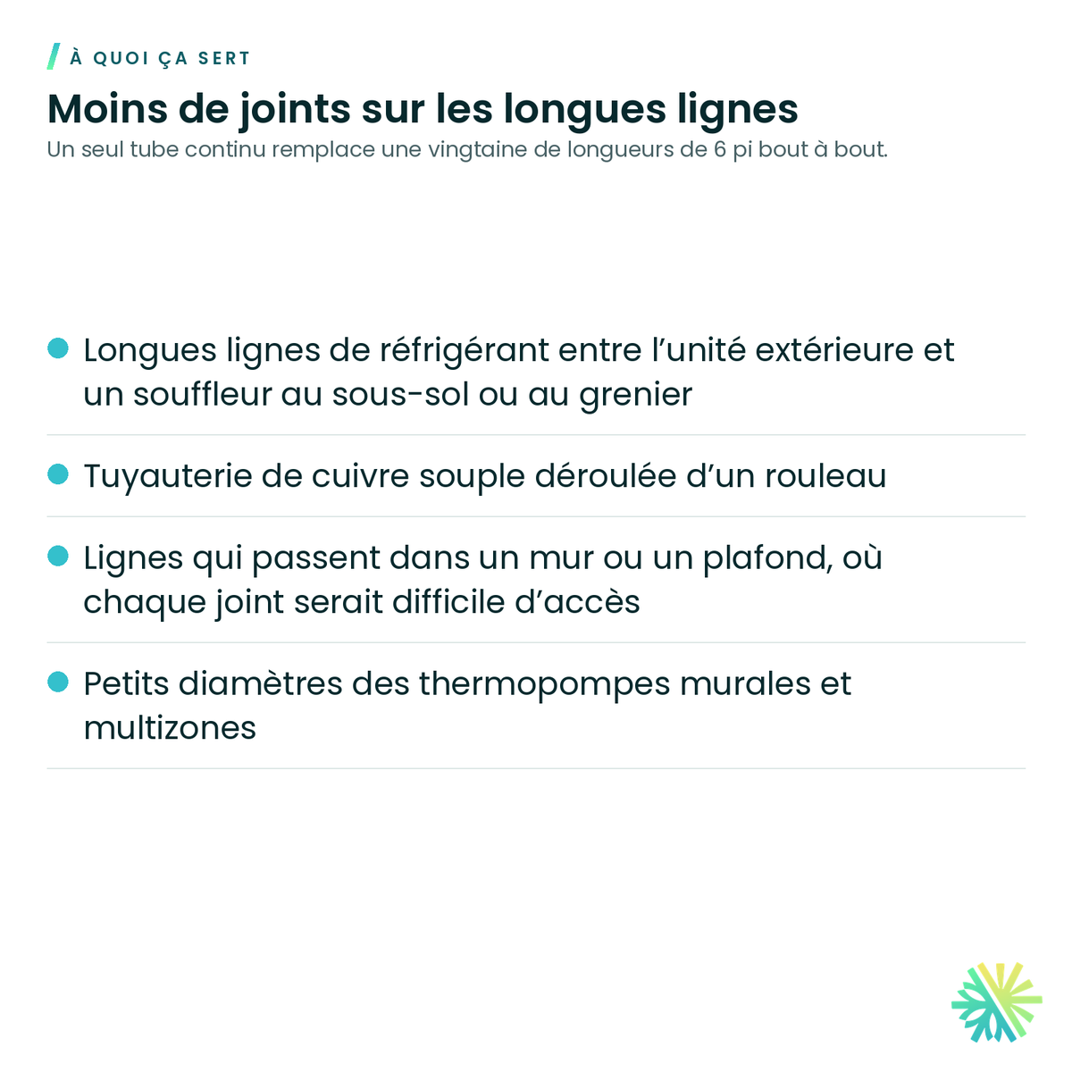 À quoi ça sert – Isolant élastomère Armaflex en rouleau – paroi de 3/8 po