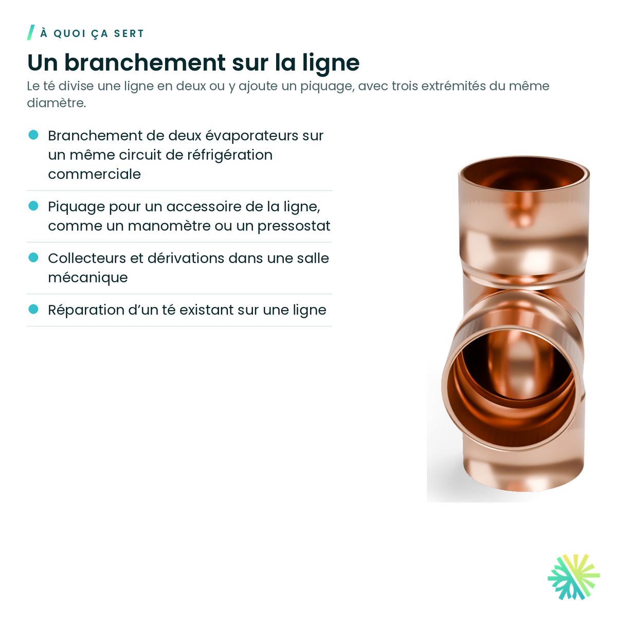 À quoi ça sert – Té en cuivre A.C.R. (C × C × C)