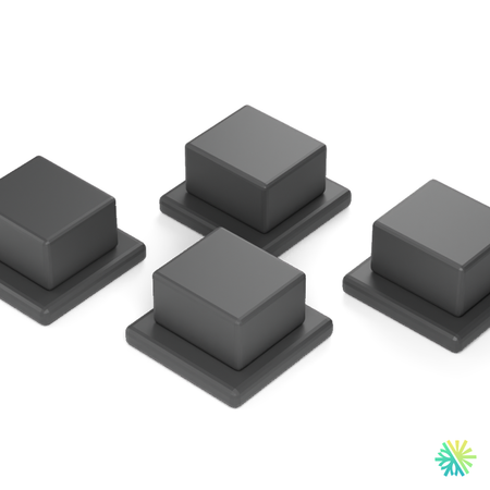 Vue de détail – Embouts en plastique pour support mural – boîte de 50