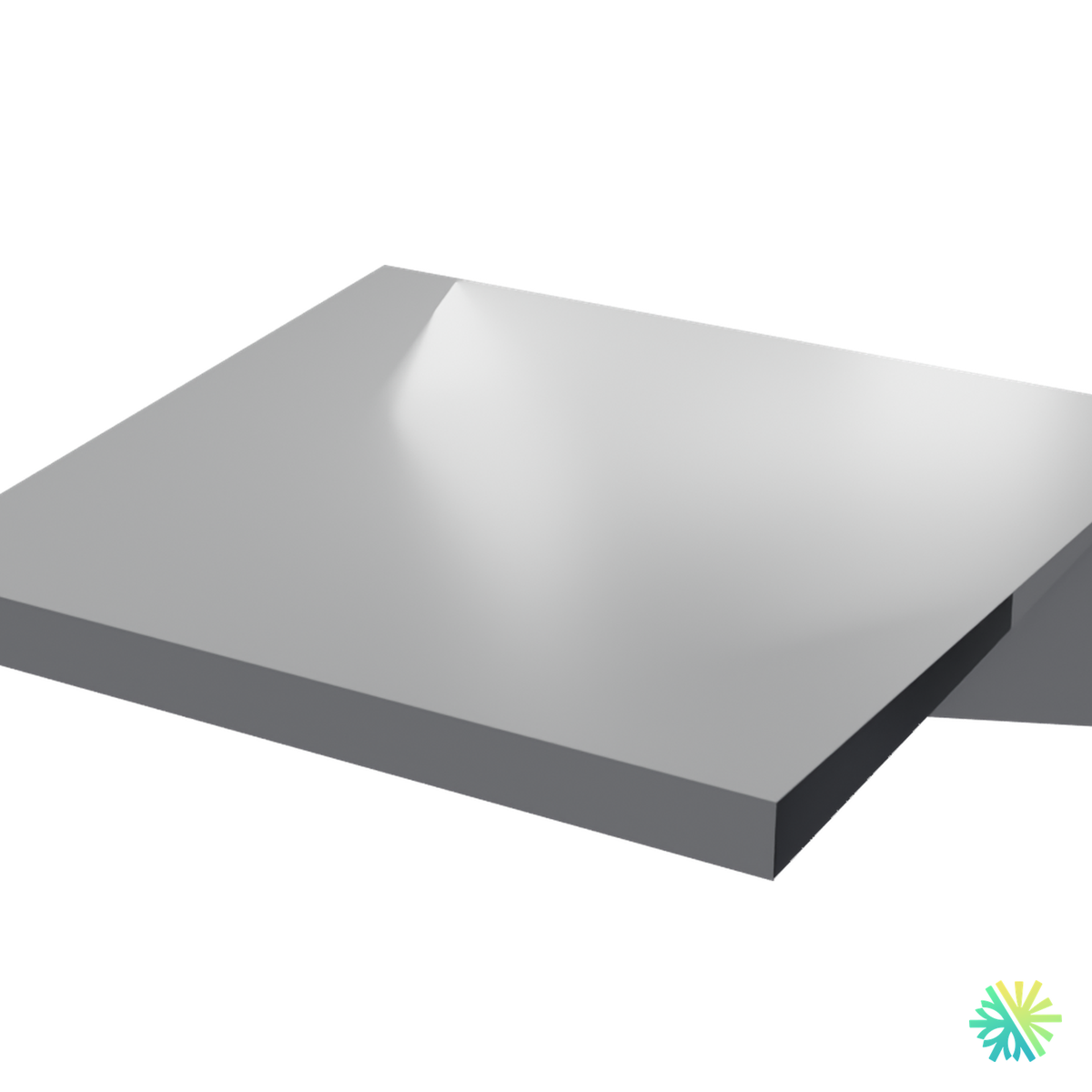 Vue de détail – Extension de toit de protection pour unité à deux ventilateurs