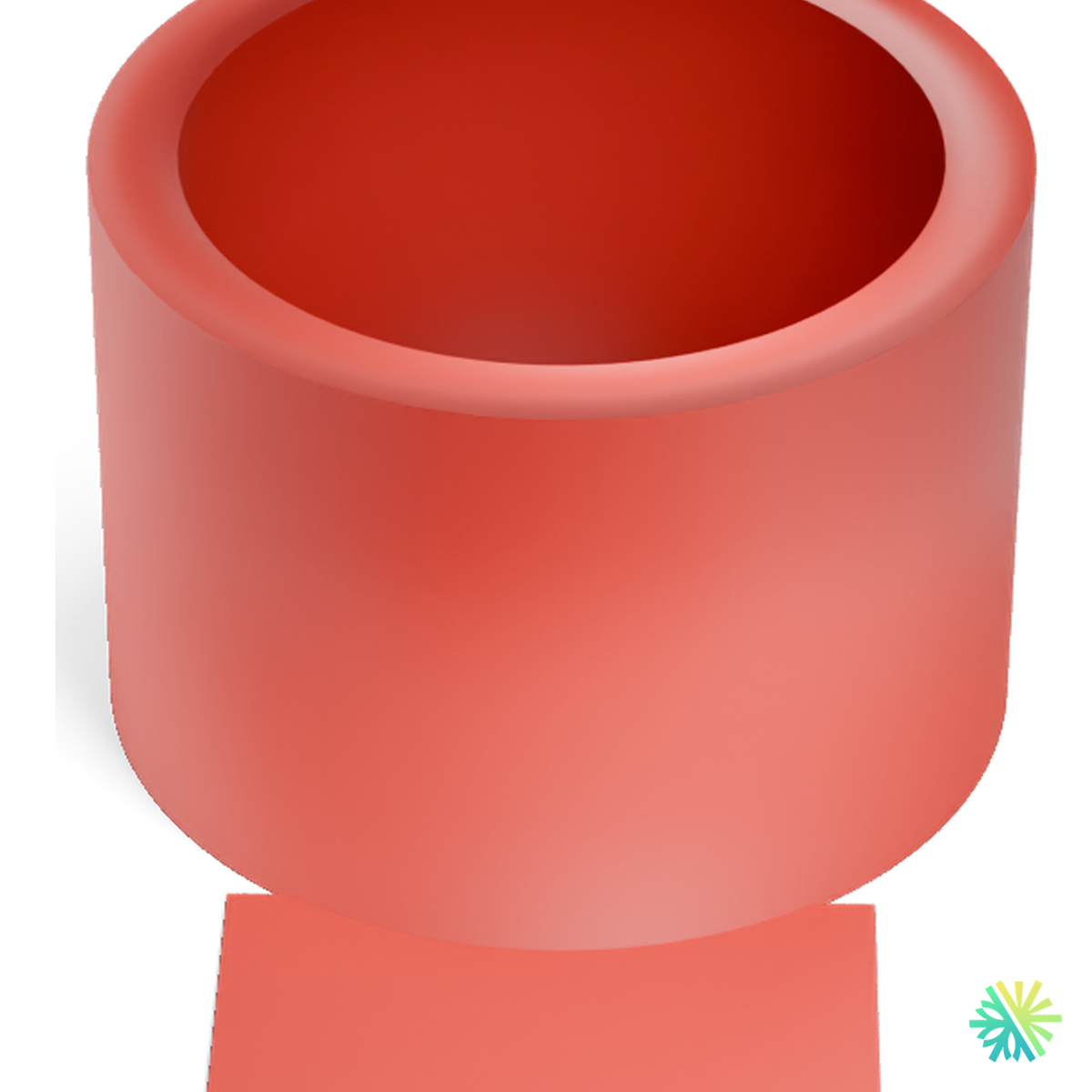 Vue de détail – Solin rouge – rouleau de 10 pi