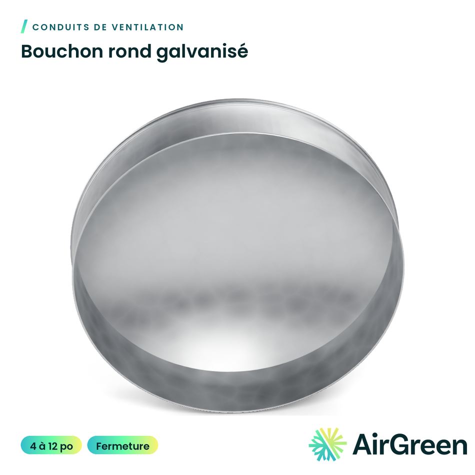 Bouchon rond galvanisé