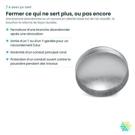 À quoi ça sert – Bouchon rond galvanisé