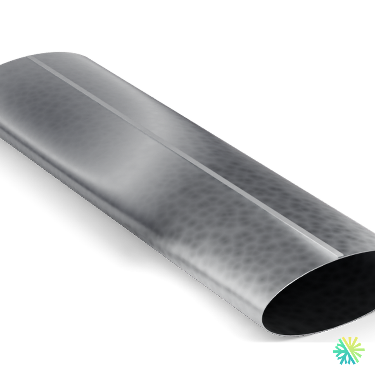 Vue de détail – Conduit ovale galvanisé – longueur de 60 po