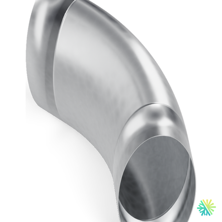 Vue de détail – Coude plat ovale à 45° (conduit ovale)