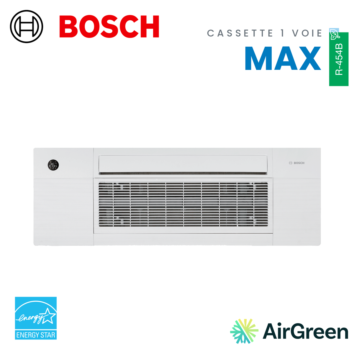 Cassette 1 voie Bosch Climate 5000 MAX Performance, R-454B
