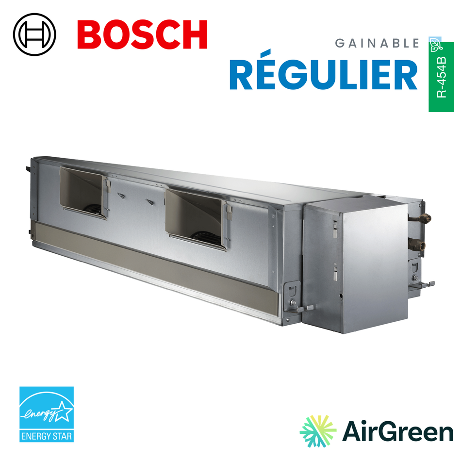Thermopompe gainable Bosch Climate 5000 Régulier commercial, R-454B