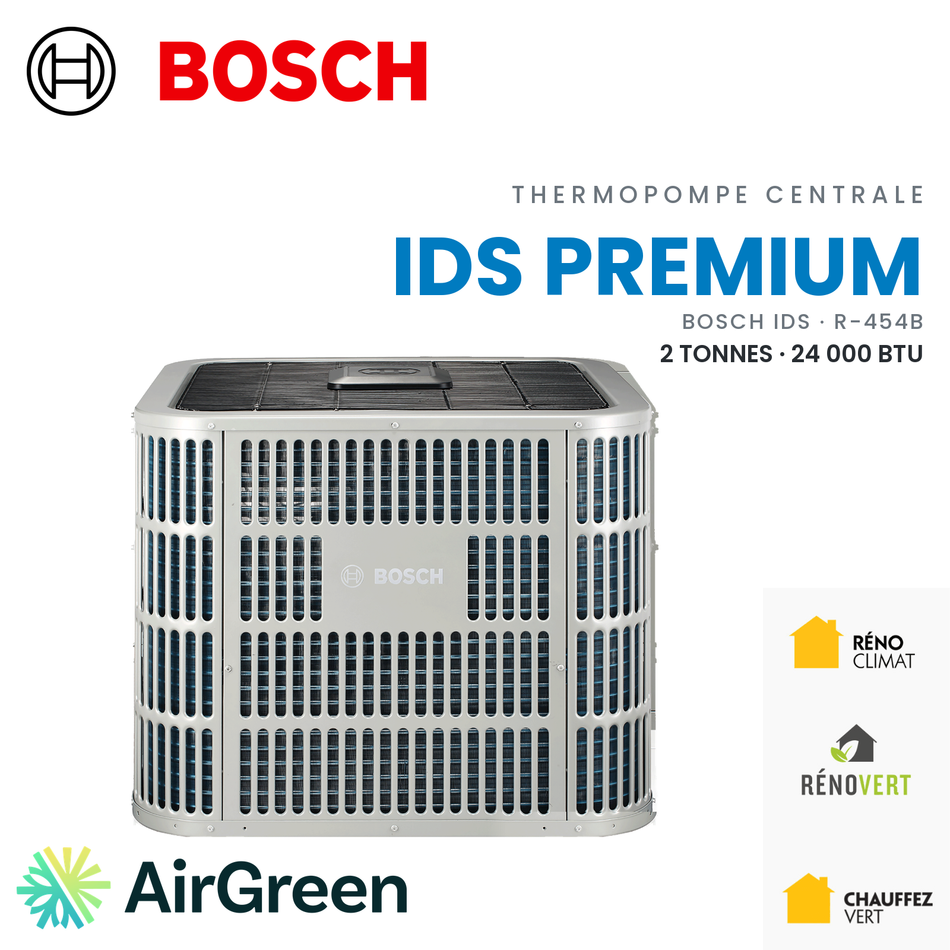 Thermopompe centrale Bosch IDS Premium 2 tonnes, R-454B