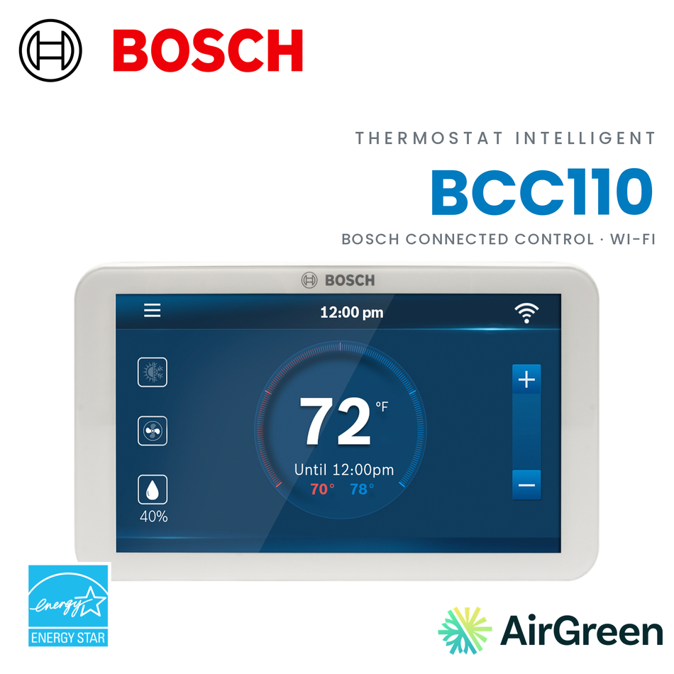 Thermostat intelligent Bosch BCC110, vue principale
