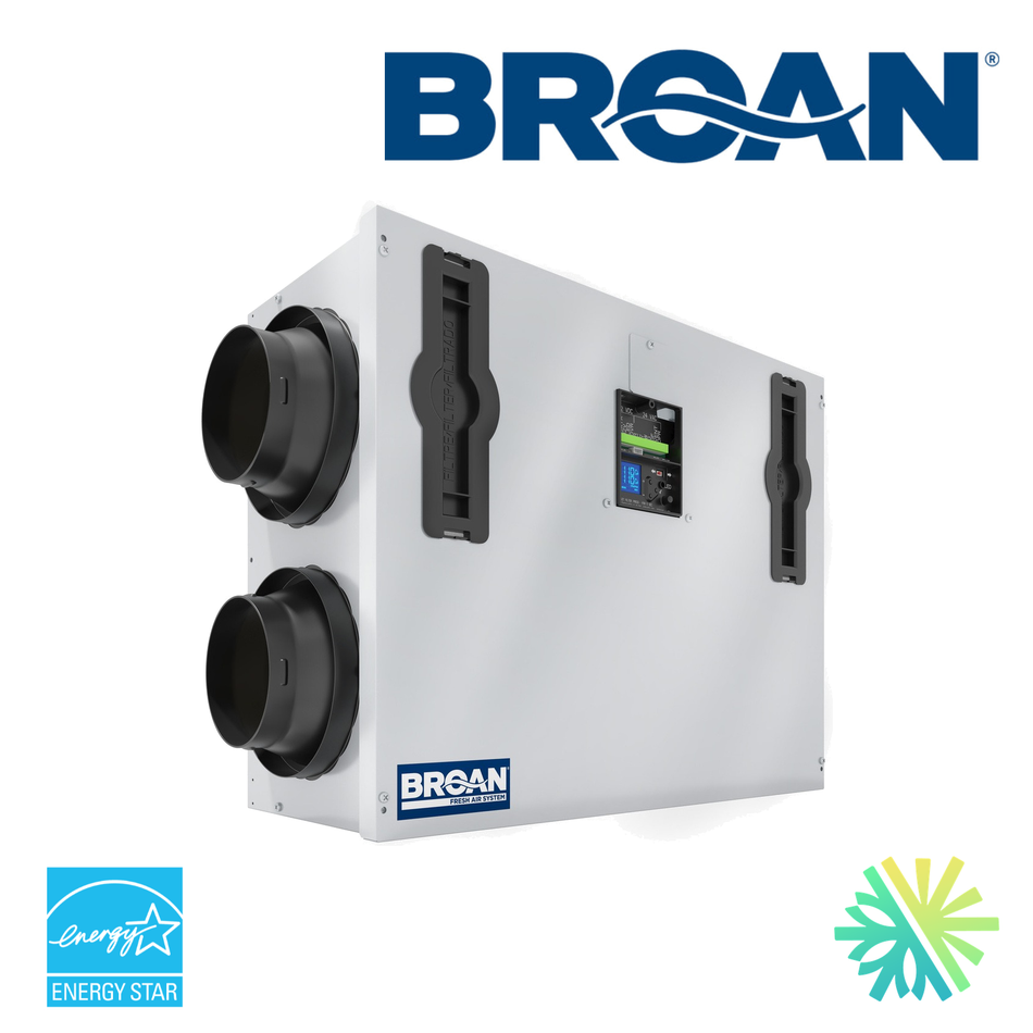 Échangeur d'air Broan BLP130E80NS-PC — installation par AirGreen, Montréal, Laval, Longueuil, Rive-Sud et Rive-Nord