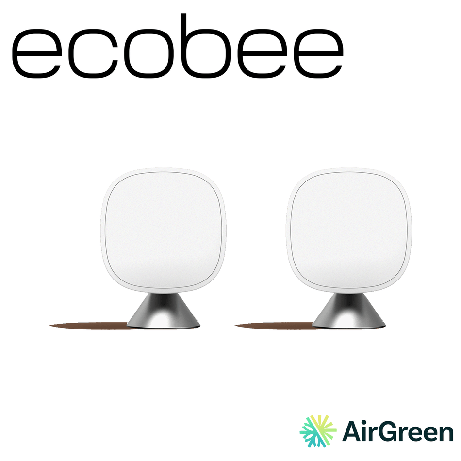 Capteur sans fil ECOBEE SmartSensor 2-pack EB-RSHM2PKC-01 — vente et installation par AirGreen à Montréal, Laval, Longueuil, Rive-Sud et Rive-Nord