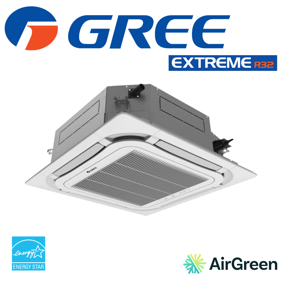 Thermopompe Cassette de plafond 8-Voies GREE EXTREME R32 | 9000 BTU