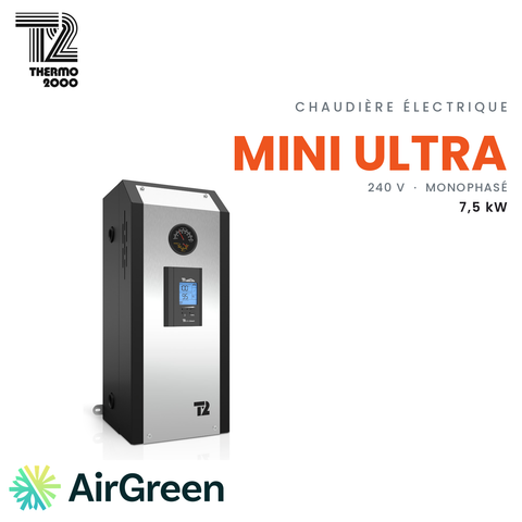 Chaudière électrique Thermo 2000 Mini ULTRA de 7,5 kW, 240 V monophasé