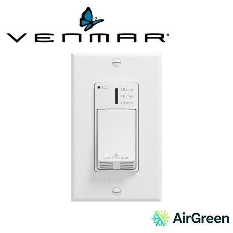 Commande murale VENMAR 20-40-60 Minute Deluxe Override 41401 — vente et installation par AirGreen à Montréal, Laval, Longueuil, Rive-Sud et Rive-Nord