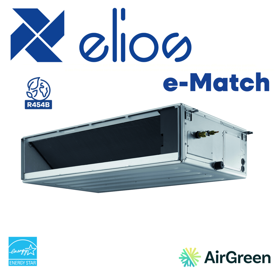 ELIOS Ducted Heat Pump | e-match R454B | 9,000 BTU