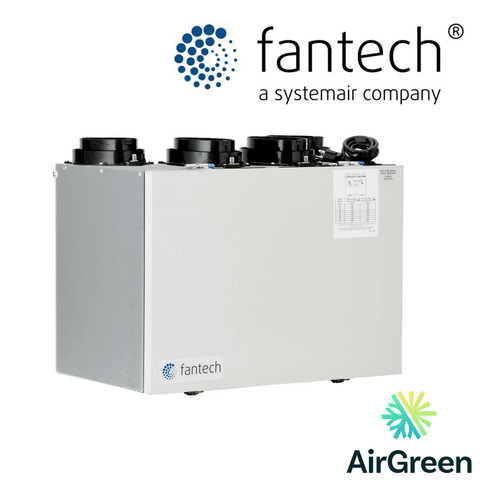 Échangeur d'Air FANTECH FLEX 100H ES Grand Montréal, image showing air exchanger model for indoor air quality.