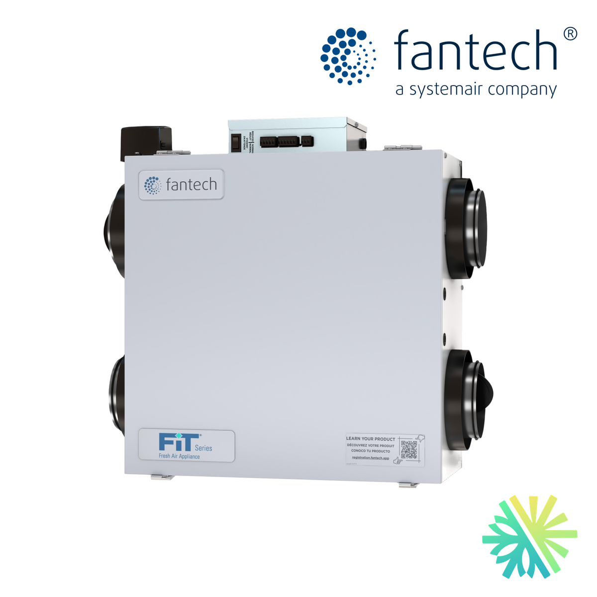 Échangeur d'air Fantech FIT 120E-D-M-HC — installation par AirGreen, Montréal, Laval, Longueuil, Rive-Sud et Rive-Nord