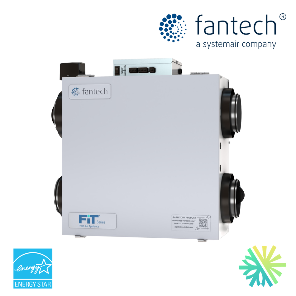 Échangeur d'air Fantech FIT 120E-D-EC-HC — installation par AirGreen, Montréal, Laval, Longueuil, Rive-Sud et Rive-Nord