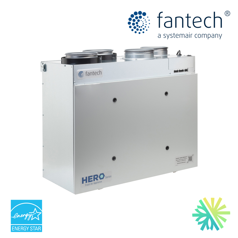 Échangeur d'air Fantech HERO 150H — installation par AirGreen, Montréal, Laval, Longueuil, Rive-Sud et Rive-Nord