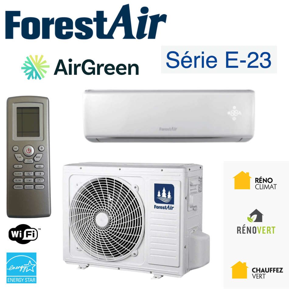 FORESTAIR E-23 Heat Pump | 9,000 BTU | Installation in Montreal & Montérégie