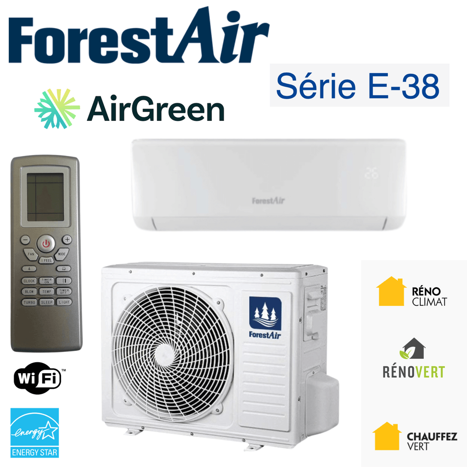 FORESTAIR E-38 Heat Pump | 18,000 BTU | Installation in Laval & Montreal