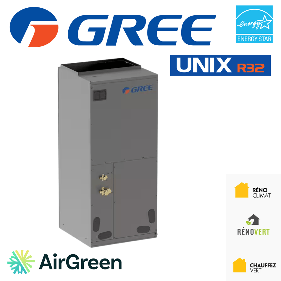GREE Unix R-32 Blower Cabinet | 2 Tons | Montreal, Laval, Longueuil, South Shore & North Shore