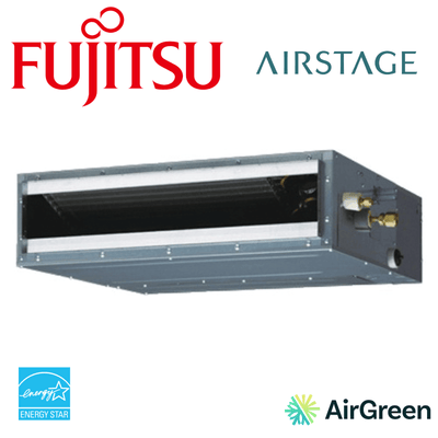 Thermopompe gainable Fujitsu RLF mince, installation AirGreen à Montréal et Laval