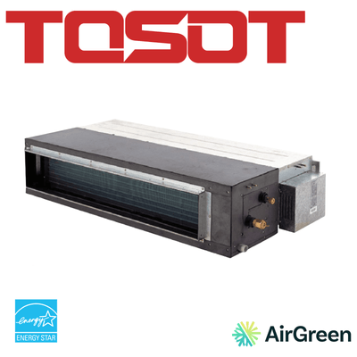 Thermopompe gainable Tosot Basse pression, installation AirGreen à Montréal et Laval