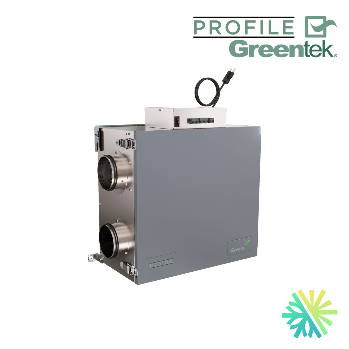 Échangeur d'air GreenTek PROFILE 0.8E-D — installation par AirGreen, Montréal, Laval, Longueuil, Rive-Sud et Rive-Nord