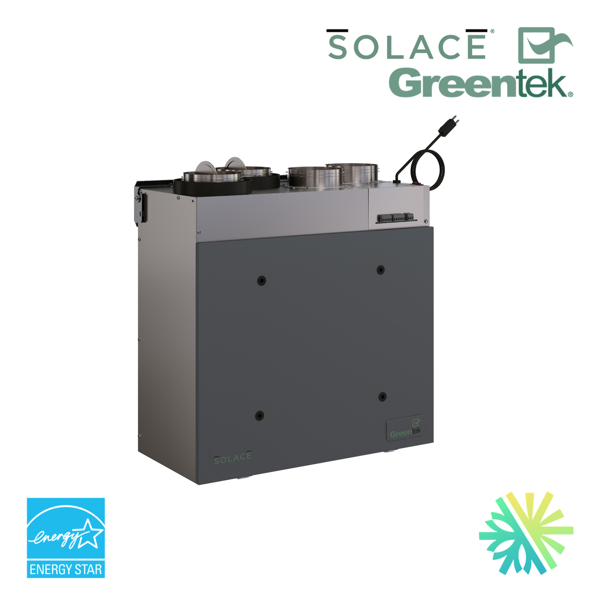 Échangeur d'air GreenTek SOLACE 1.2E-EC — installation par AirGreen, Montréal, Laval, Longueuil, Rive-Sud et Rive-Nord