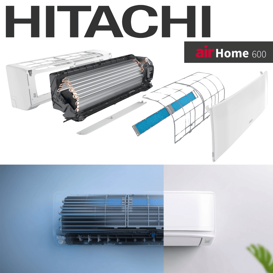 HITACHI airHome600 | 12 000 BTU | Thermopompe à très haute efficacité