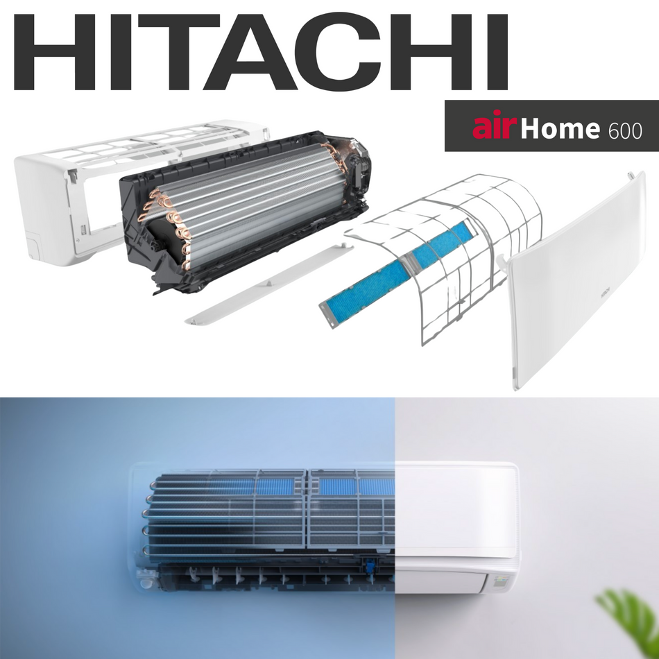 HITACHI airHome600 | 18 000 BTU | Thermopompe à très haute efficacité