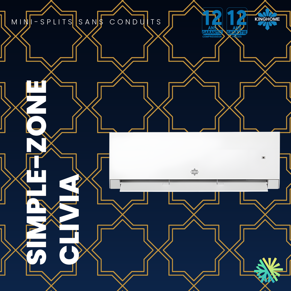 Thermopompe murale Kinghome Clivia R32 – présentation de la série – Laval, Longueuil, Rive-Sud