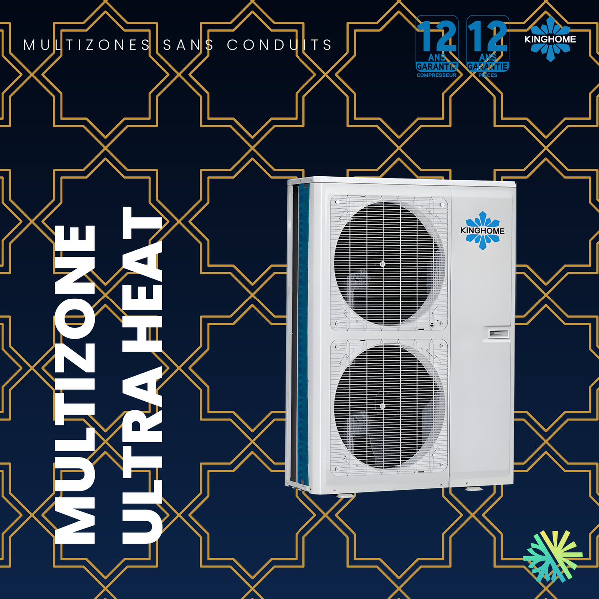 Thermopompe multizone Kinghome Ultra Heat R32 – présentation de la série – Montréal, Laval, Longueuil