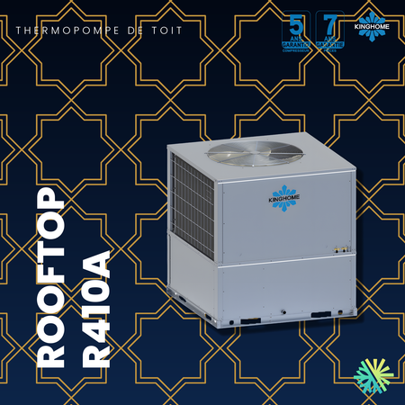 Thermopompe monobloc Kinghome Rooftop R410A – présentation de la série – Rive-Sud, Rive-Nord, Montréal