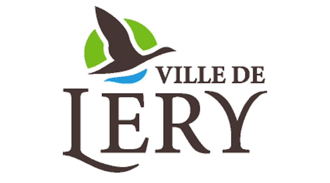 Logo of Ville de Léry featuring a bird silhouette and green-blue elements
