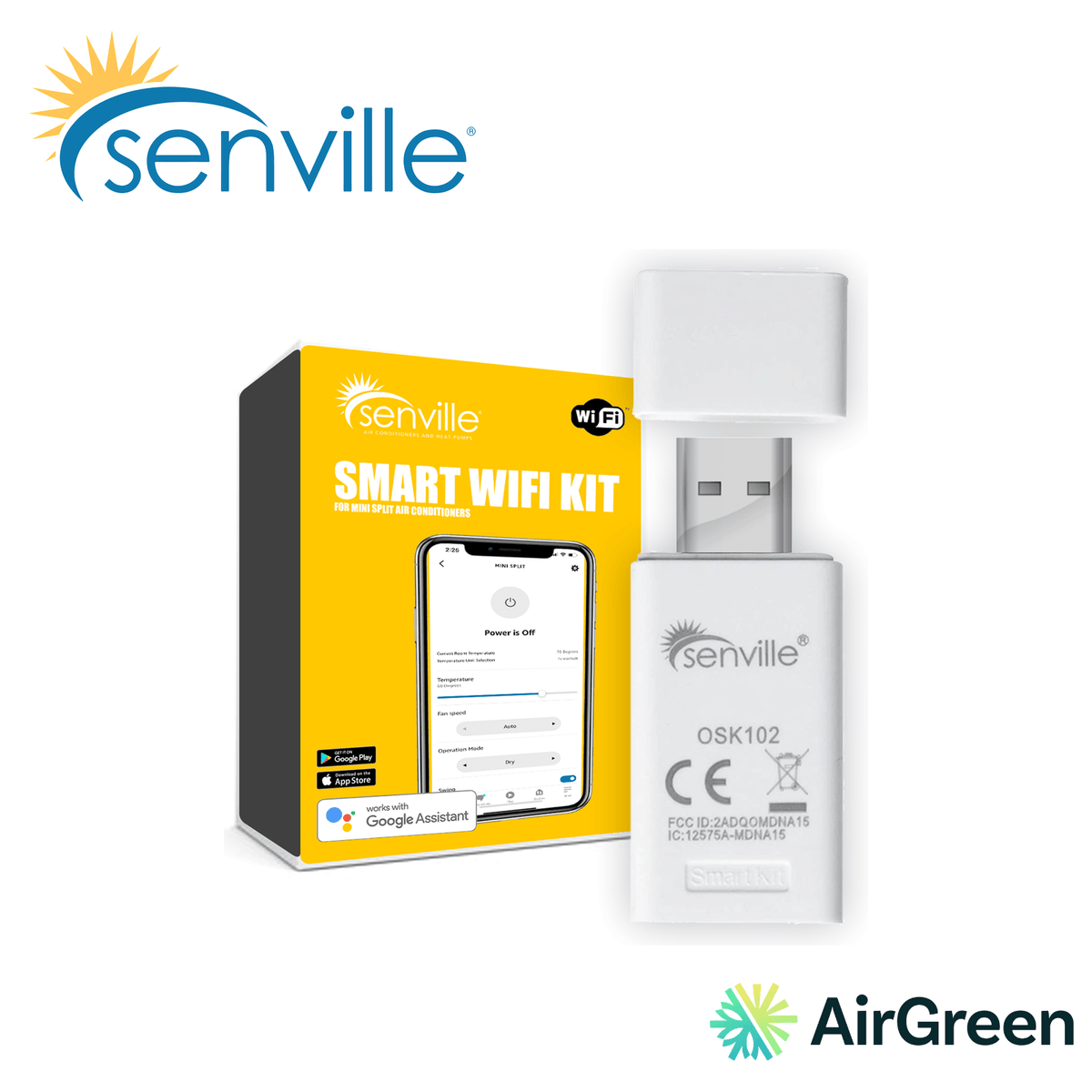 Module Wi-Fi SENVILLE WIFI-KIT — vente et installation par AirGreen à Montréal, Laval, Longueuil, Rive-Sud et Rive-Nord