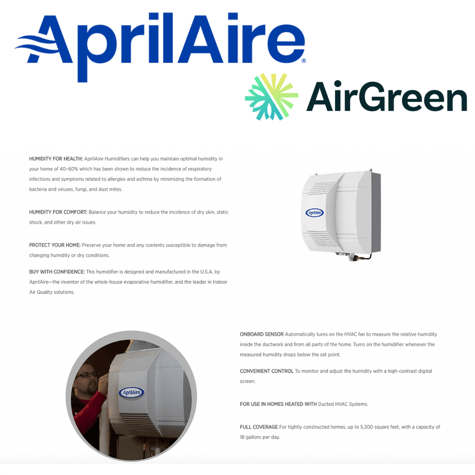 AprilAire 700 Humidifier | Installation in Montreal, Laval, Longueuil, South Shore and North Shore