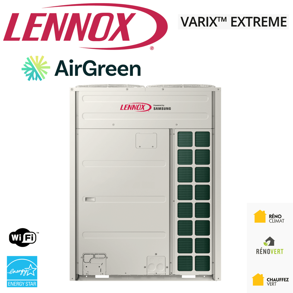 Lennox Cold Climate VRF Varix Extreme | 8 Tonnes unité de CVAC pour climat froid, énergie efficace.