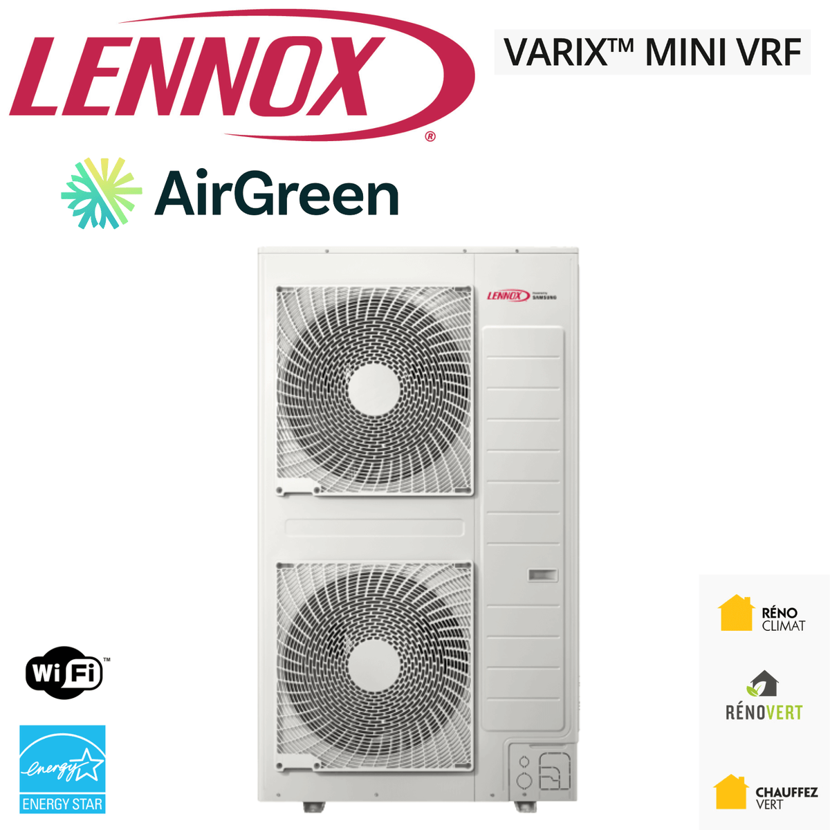 LENNOX Varix Mini VRF | 4 Tonnes - 48 000 BTU - Compact HVAC solution for residential and light commercial.