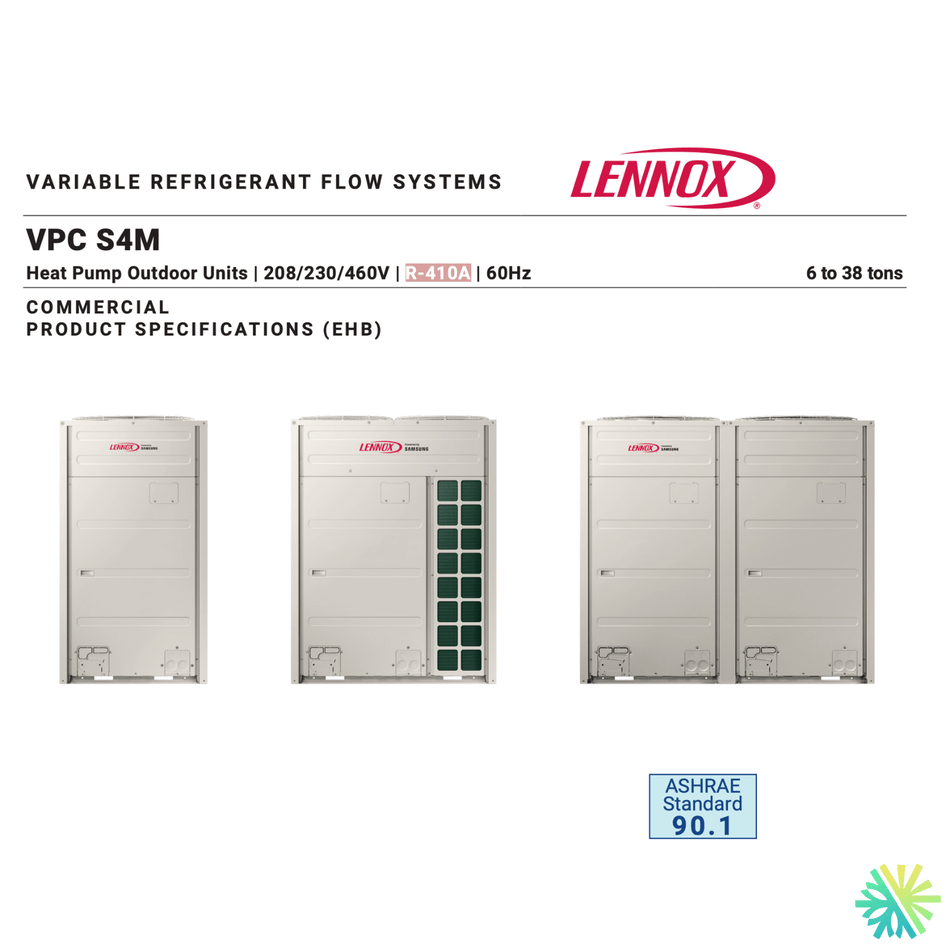 Thermopompe VRF Lennox VARIX VPC S4M | 20 Tonnes pour applications commerciales