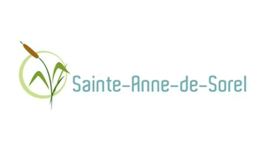 Logo of Sainte-Anne-de-Sorel featuring plant design and text