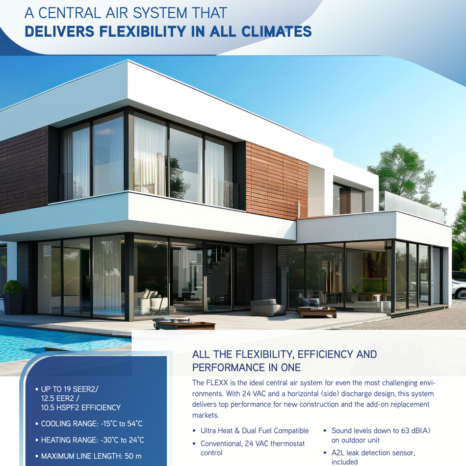 Thermopompe Centrale "ADD-ON" GREE  FLEXX R32 | 2T | Serpentin en caisson